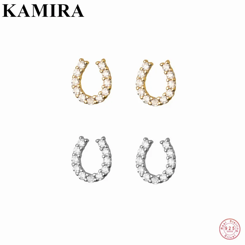 Kamira Orecchini In Argento Sterling 925 A Forma Di Zircone Coreano A Forma Di U Per Le Donne Regalo Di Gioielli Romantici Romantici Per Matrimonio Te