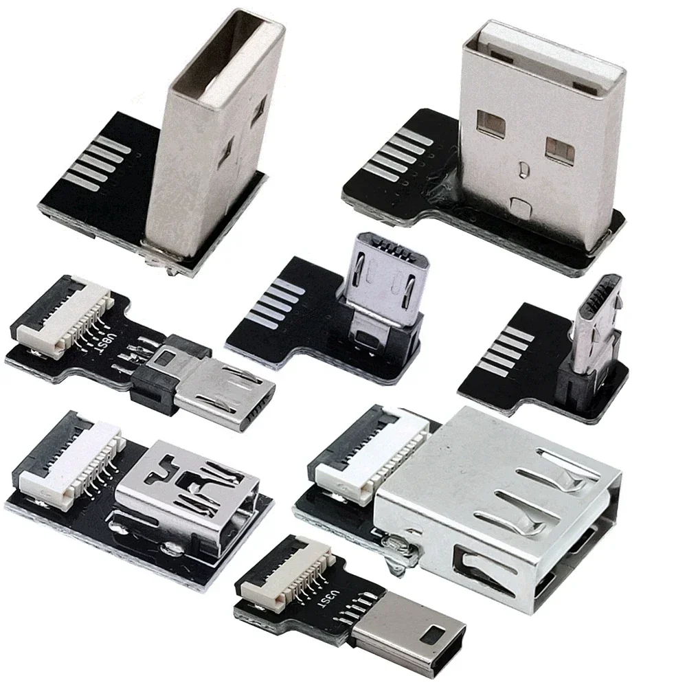 Ffc Mini Micro Usb Band Cable 90 Fpv Flat Soft Flessible Fpc Charge Fpv P5Stenless Monitor Cardanico Palmare 5Cm-100Cm