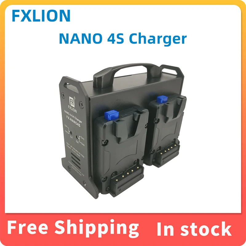Caricabatterie Fxlion Nano 4S Migliore Batteria Portatile Con Montaggio A V Per Blackmagic Ursa Mini , Bmpcc4K ,Z-Cam & Kinefinity Nano One/Two/Three