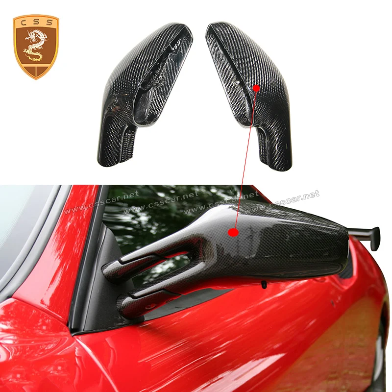 Nuova Moda F430 Copertura Specchietto Retrovisore Laterale Vera Fibra Di Carbonio Per 2005 Ferrari F430 Stile Oem Specchietto Retrovisore Decorazione 