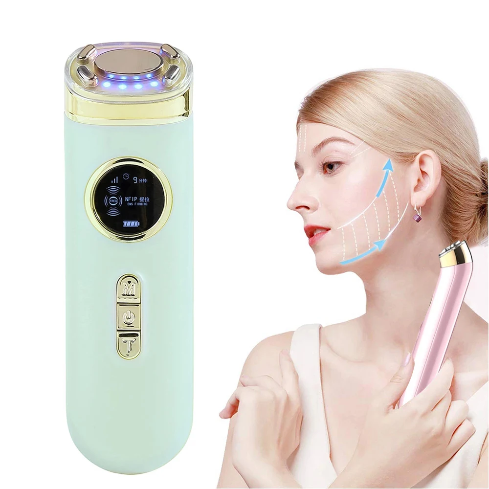 Galvanica Corporal Maquina, V Lifting Facciale Galvanico Macchina Facciale Pelle Che Stringe Massaggiatore Microcorrente Faccia Fift Dispositivi Led M