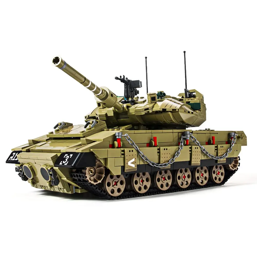 Mattoni Compatibili Panzer Militare Serbatoio Merkava Mk4 Leopard 2 Missile Car Building Blocks Ww2 German Army World Boys Toys Gift