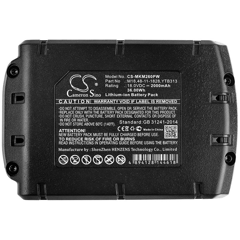 Batteria Cs 2000Mah Per Bacis-1 Geberit Aco 202 203 203Plus 203Xl 203Xl Plus
