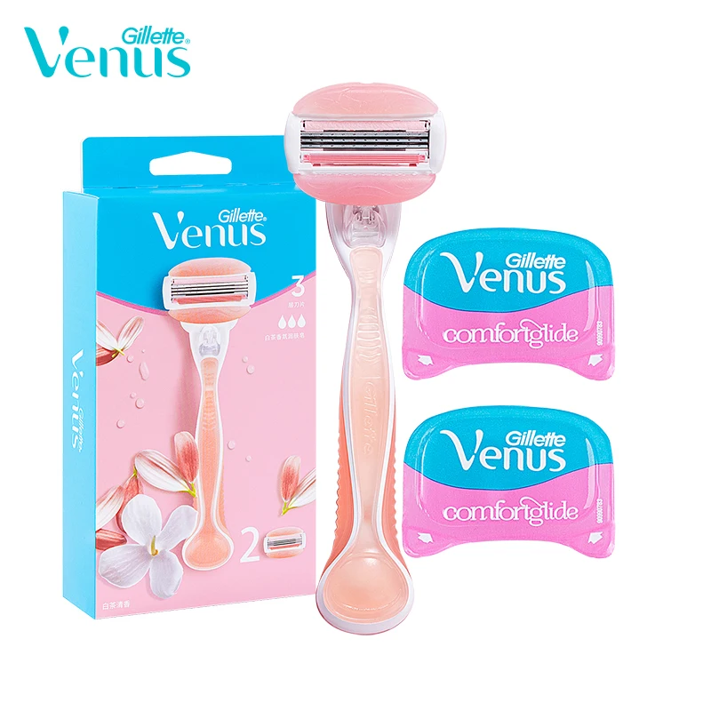 Gillette Venus Women Rasoi Breeze 3 Strati Rasoio Da Barba Bikini Body Hair Remover Con 2 Lame Di Ricambio