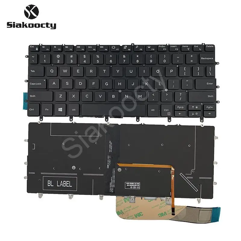Siakoocty New For Dell Xps 13 9370 13-9370 13-9370-D1705S 9317 13-9380 Keyboard Backlight