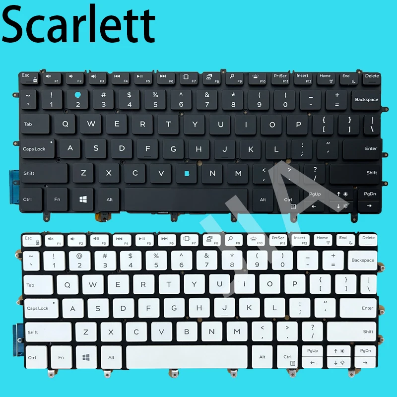 Tastiera Per Laptop Dell Xps 13 9370 9380 Xps 13-9370 13-9380 Nsk-En0Bw Con Retroilluminazione