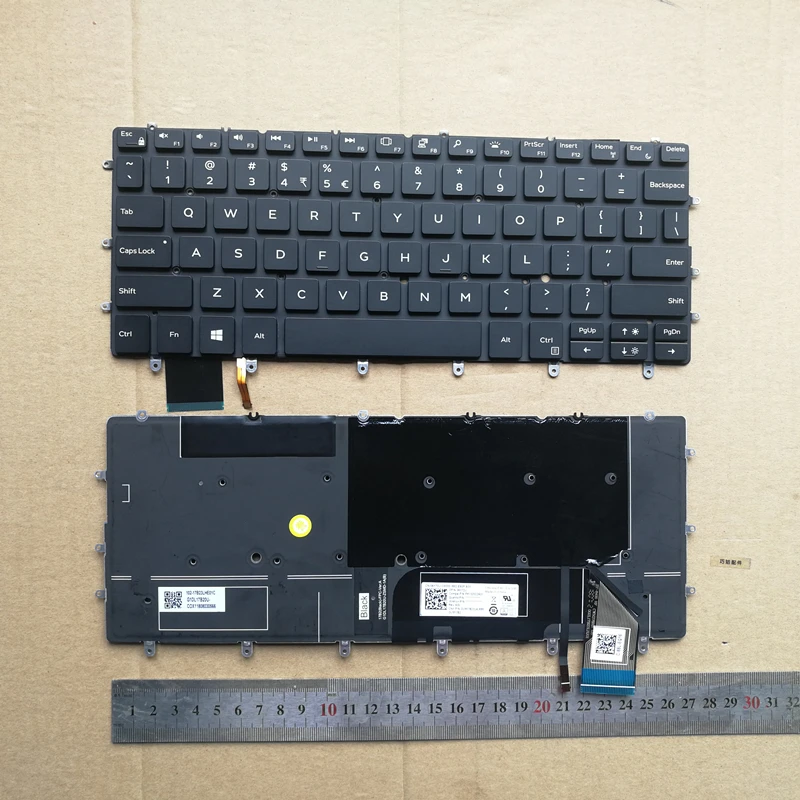 Us Retroilluminato Nuova Tastiera Del Computer Portatile Per Dell Xps 13 2018 9370 13-9370 13-9370-D1705S 06Y7Dj