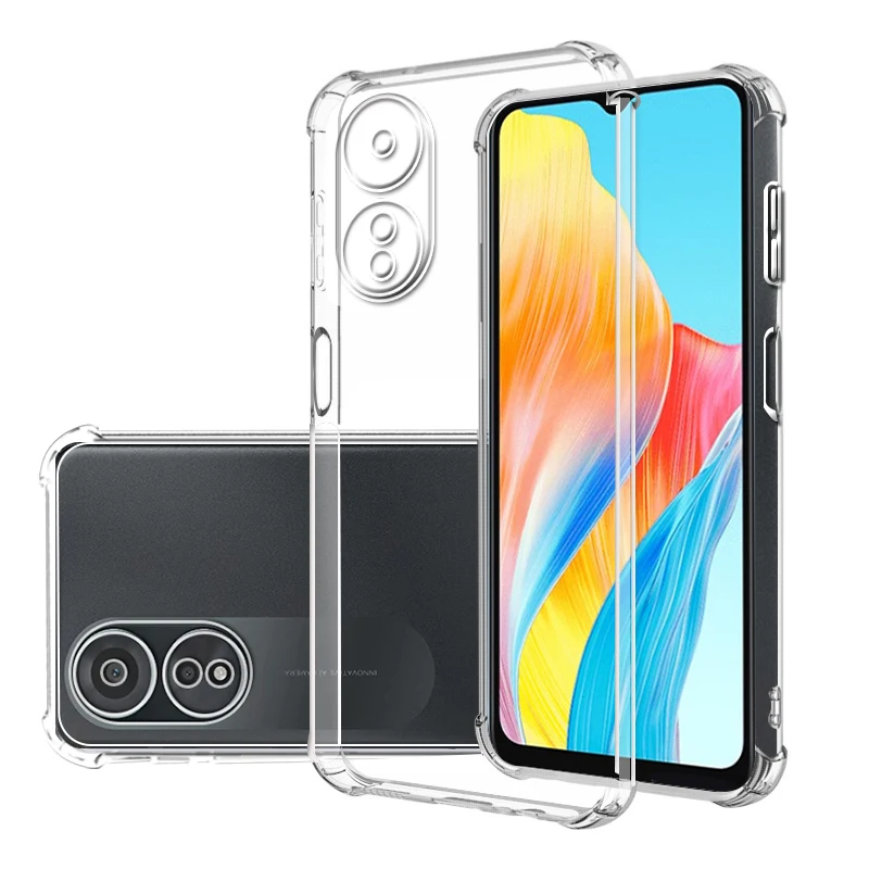 Custodia Trasparente Antiurto Per Oppo A38 6.56 "Cph2579 Cover Posteriore Trasparente In Silicone Morbido Per Oppo A 38 Fotocamera Protettiva Per Tele