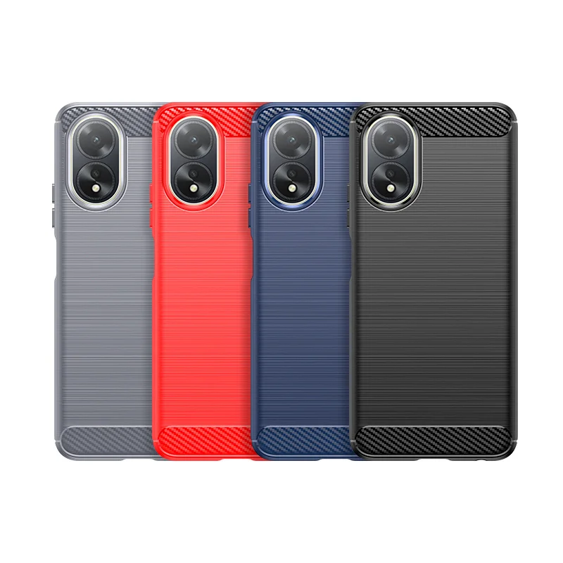 Per Oppo A38 A 38 4G Cph2579 Custodia Spazzolata Texture Gomma Flessibile Tpu Good Touch Cover Funda Per Oppo A58 A78 A18 Cph2565 Case