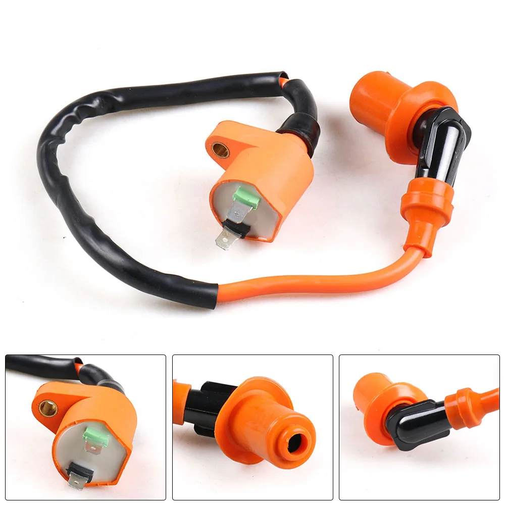 Da Corsa Bobina Di Accensione Per Gy6 50 125 150Cc Spark Plug Wire Scooter Ciclomotore Atv Go Kart
