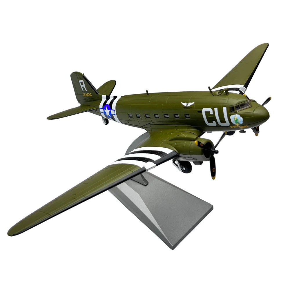 1:100 World War Ii Douglas C47 Skytrain Transport Aircraft Diecast Metal Airplane Model Toy Regalo Per Bambini