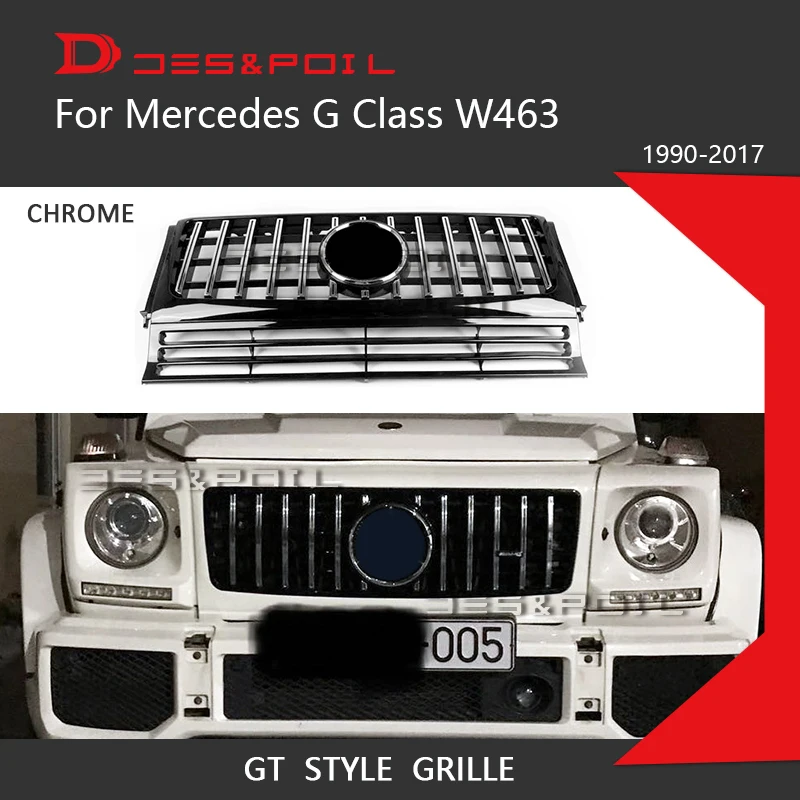 Per Mercedes Benz Classe G W463 Gt Griglia Panamericana Paraurti Anteriore Racing Grill G500 G350 G55 1990-2017G Wagon Con Camhole