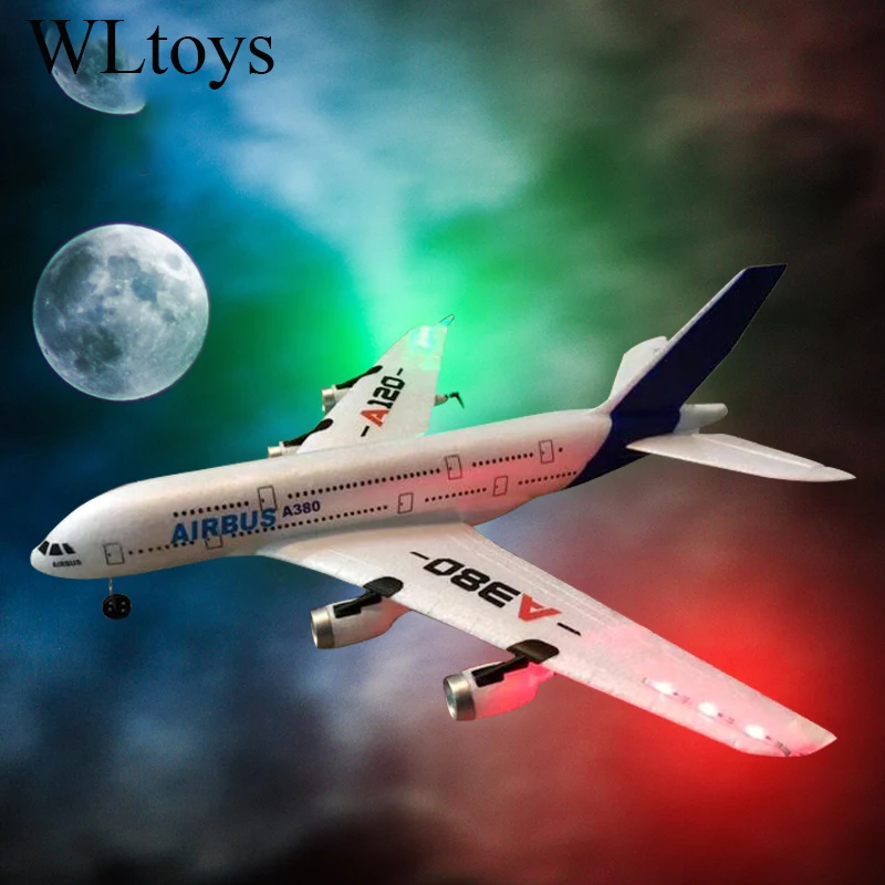 Hot Wltoys A380 Giocattoli Per Aeroplani 2.4G 3Ch Rc Aereo Ad Ala Fissa Giocattoli Per Esterni Drone A120-A380 Aircarft
