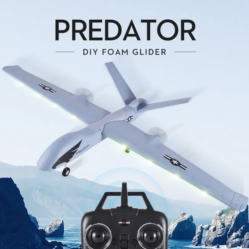 Rc Plane 2.4Ghz Dual Motor Gyro Sistema Di Stabilizzazione Medium Diy Epp Foam Aliante Airplane Toys Con Telecomando Regali Per Ragazzo