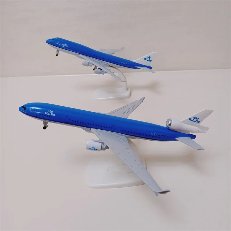 20Cm Paesi Bassi Klm Airlines Md Md-11 Airways Klm Boeing B747 Diecast Modello Di Aereo In Lega Air Plane Model W Wheels Aircraft