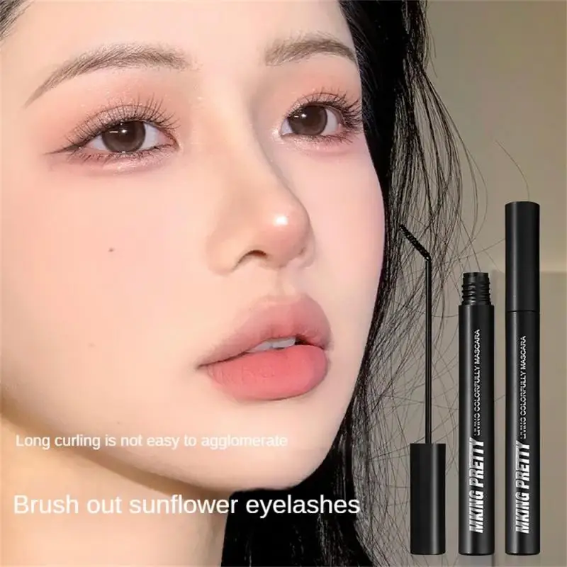 4 Colori Mascara Silk Allungamento Mascara Slim Brush Head Extension Ciglia Mascara A Lunga Durata Waterproof Eye Lashes Makeup