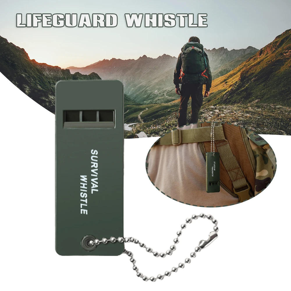 Outdoor Multiple Audio Survival Whistle Kit Di Pronto Soccorso Segnale Di Emergenza Rescue Arbitro Sportivo Pratico Regalo Di Squadra Mini Portachiavi