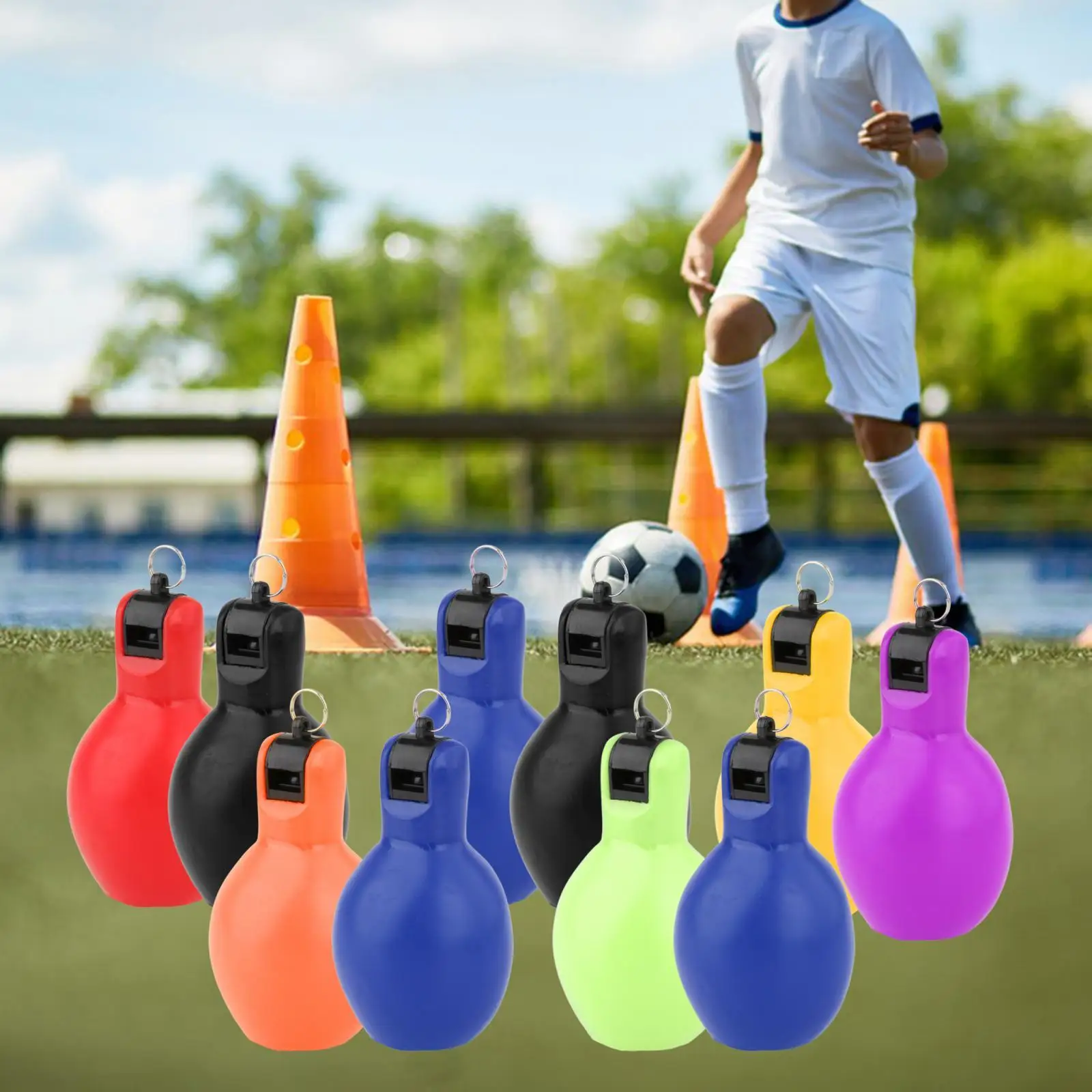 2Pcs Hand Squeeze Fischietti Allenatori Fischietto In Pvc Morbido Palmare Sport Fischietto Sopravvivenza Fischietto Barca Home School Training