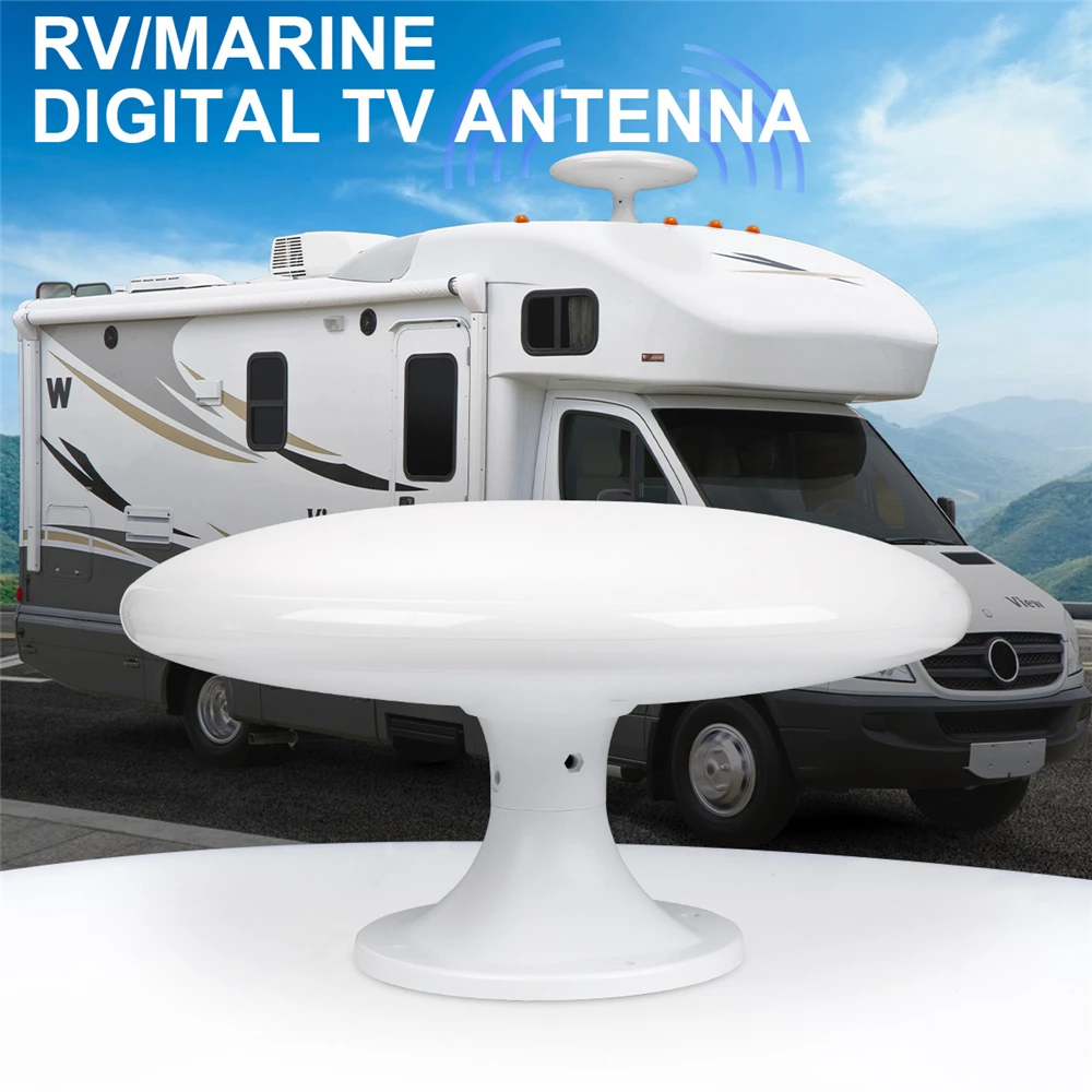 Omni Antenna Direzionale Caravan Esterno Camper Barca Digitale Dvb Tv Terrestre Dab + Fm