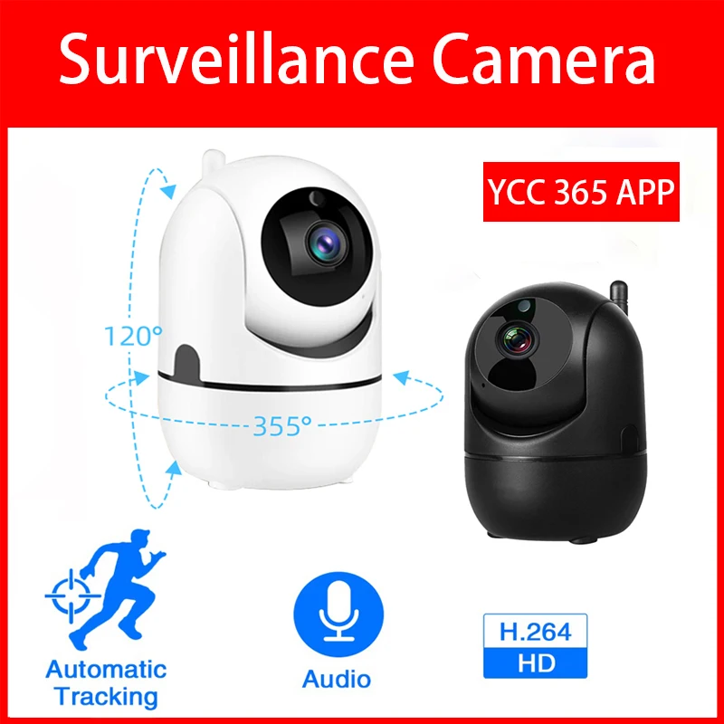 Ycc365 Plus Telecamera Di Videosorveglianza Intelligente 1080P Cloud Ip Camera Auto Tracking Network Wireless Wifi Camera Cctv Baby