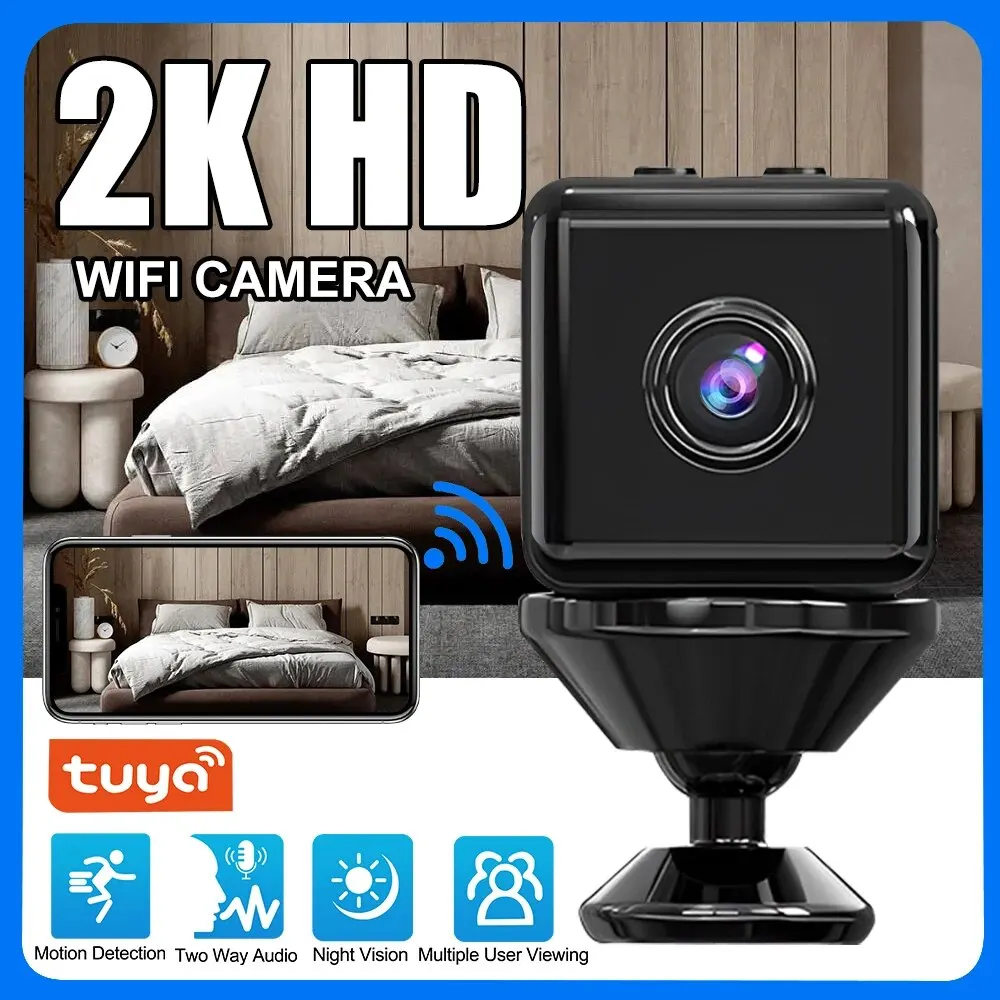 Tuya 2Mp Mini Ip Sports Camera Wireless Security Surveillance Batteria Integrata Night Vision Smart Home Camera
