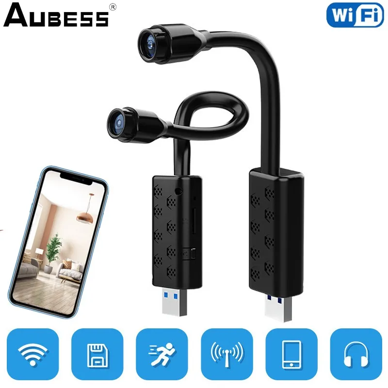 Mini Telecamere Wifi Smart Home Con Visione Notturna Usb Joint Sd Card Cloud Storage Allarme Remoto Portatile Protezione Di Sicurezza