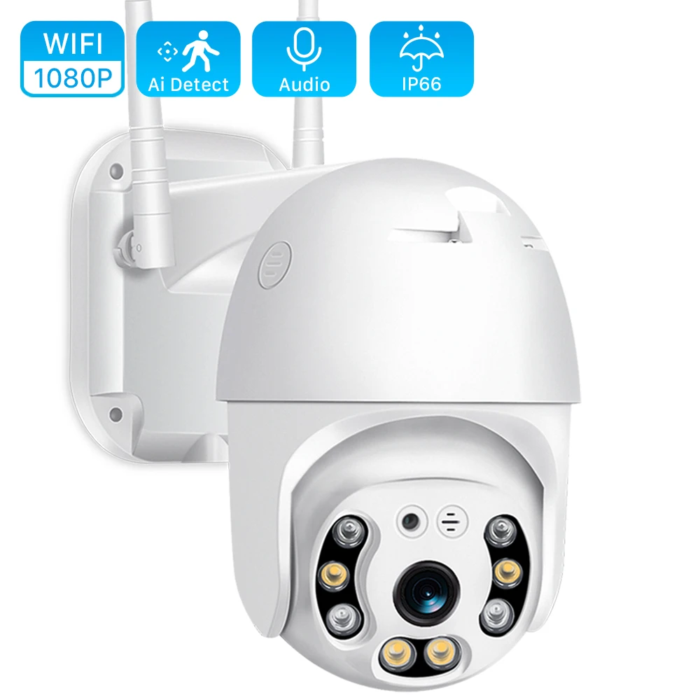 Anbiux 1080P Telecamera Di Sicurezza Wifi Ptz Esterno Speed Dome Telecamera Ip Wireless Cctv Pan Tilt 4Xzoom Ir Network Sorveglianza P2P Cam
