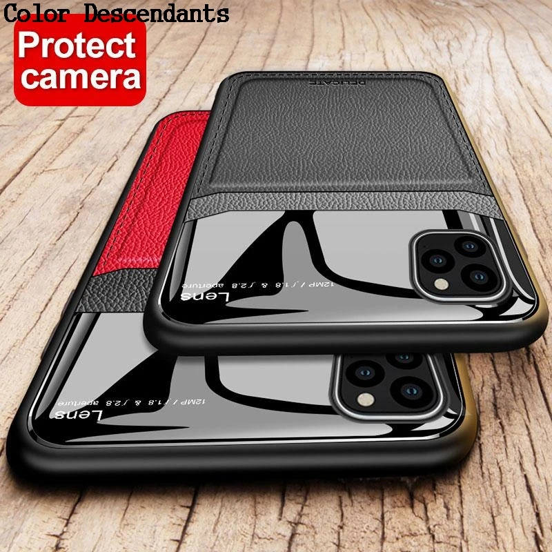 Custodia Morbida In Plexiglass In Pelle Per Apple Iphone Aphone Aiphone Aifon Iphoen 6 6S 7 8 Plus 10 X Xr Xs 11 Pro Max Coque