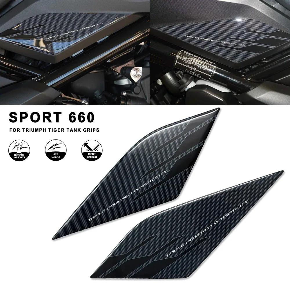 Sport 660 2021-Adesivi Protettivi Per Cuscinetti Del Serbatoio Del Carburante Laterale Del Motociclo Per Triumph Tiger Sport 660 2022