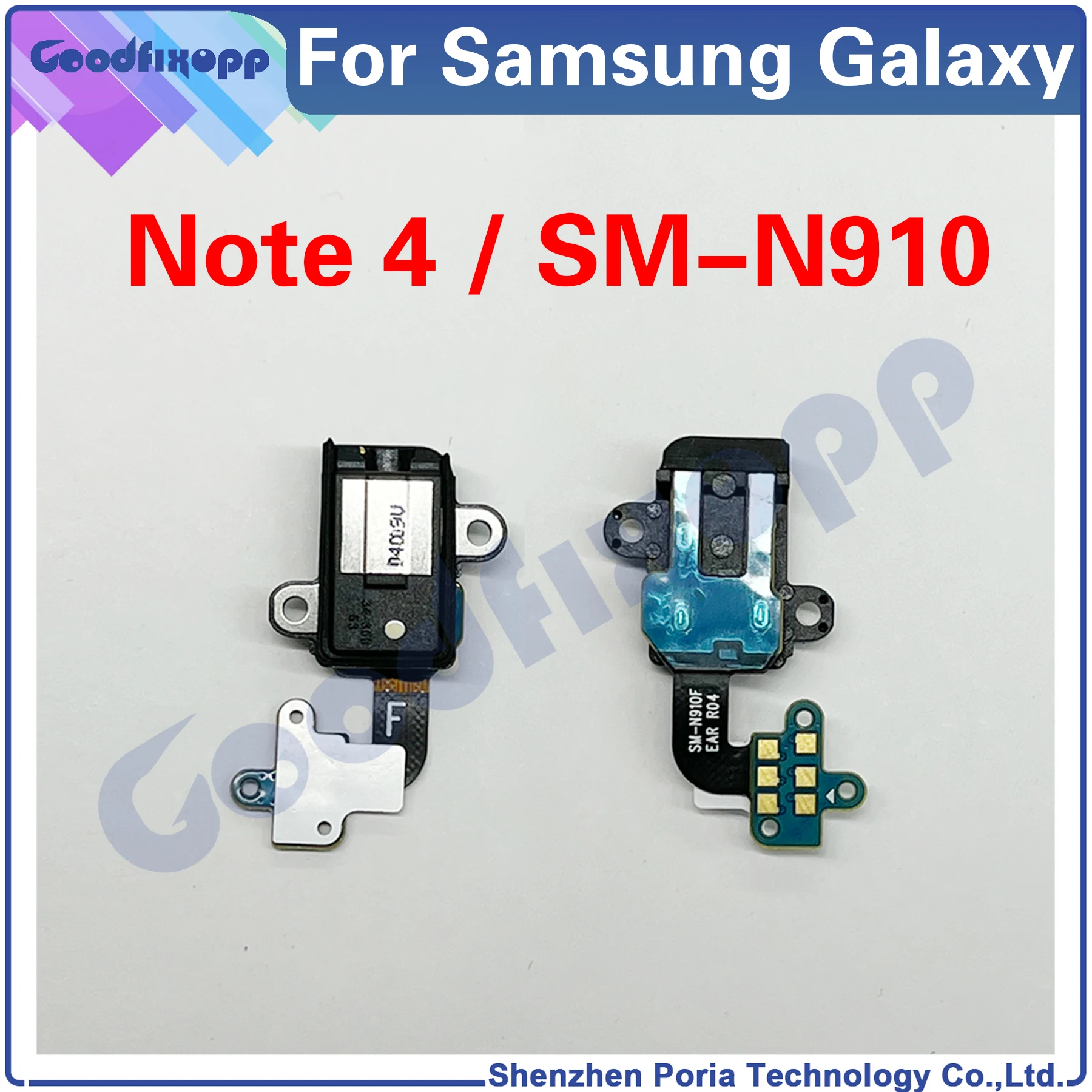 Audio Jack Per Samsung Galaxy Note 4 Sm-N910 N910 N910F N910S N910C N910H N910G N910U N910K Note4 Audio Trasduttore Auricolare Cavo Della Flessione De