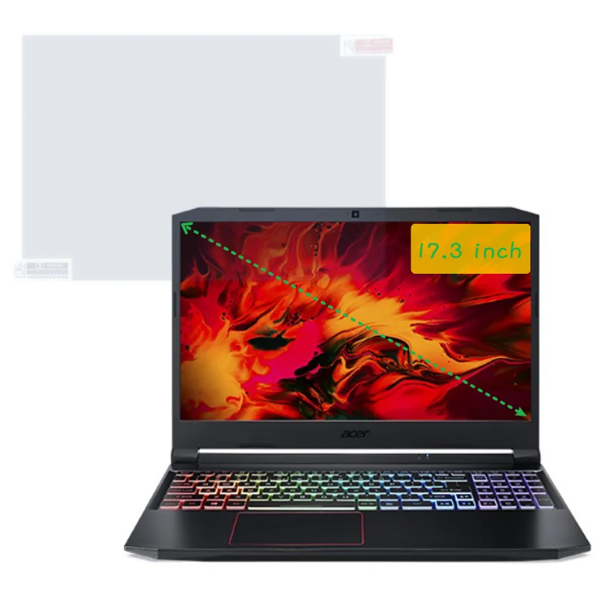 Pellicola Proteggi Schermo Per Laptop Trasparente/Opaca 3 Pezzi Per Acer Nitro 5 17 An517-55 An517-54 An517-52 An517-53 An517-51 An517-42 17.3"