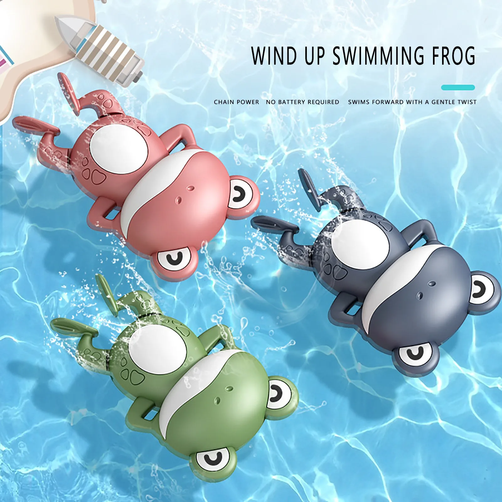 Baby Bath Toys For Children New Baby Bath Swimming Bath Toy Cute Frogs Clockwork Bath Toy Brinquedos Infantil Игрушки Для Детей