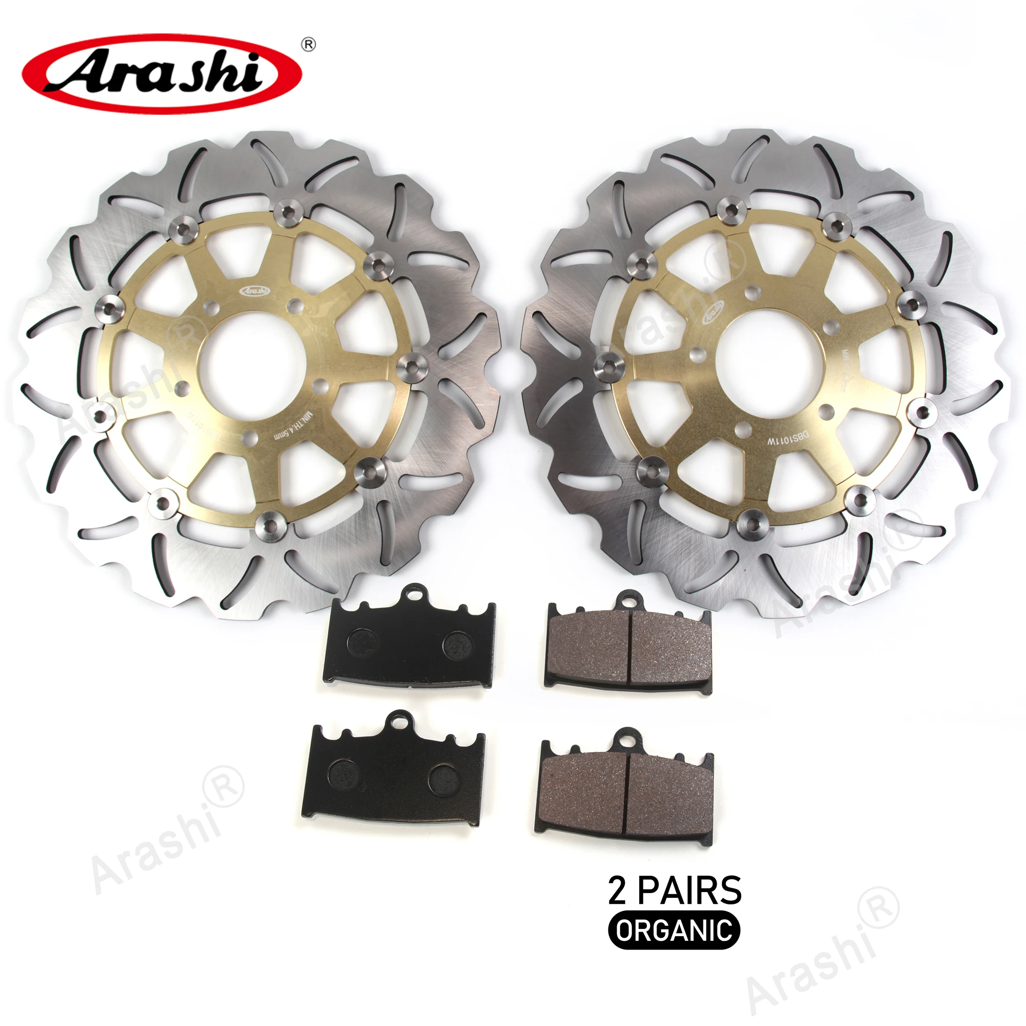 Arashi Per Suzuki Sv1000 Sv1000S 2003 - 2007 Dischi Freno Anteriori Flottanti Cnc Rotori Pastiglie Freno A Disco Sv Svs 1000 2004 2005 2006