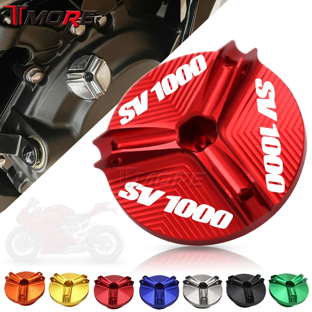 Oil Filler Cup For Sv1000/Sv1000S 2003-2007 Sv 1000 S Motorcycle Cnc Aluminum Engine Oil Drain Plug Sump Nut Cup Cover