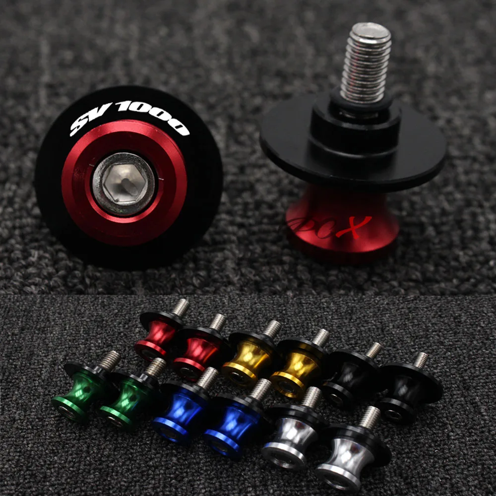 Forcellone Cursori Bobine Viti Stand Slider 8Mm Cnc Moto Per Suzuki Sv1000/S Sv1000 1000 S Tutto L'Anno