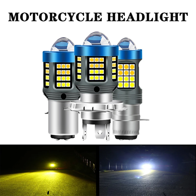 12V 25W Fari Moto H4 Ba20 Lampadine A Led Lente Csp Led Moto High/Low Beam Lampadine A Led Accessori Per Scooter Dc