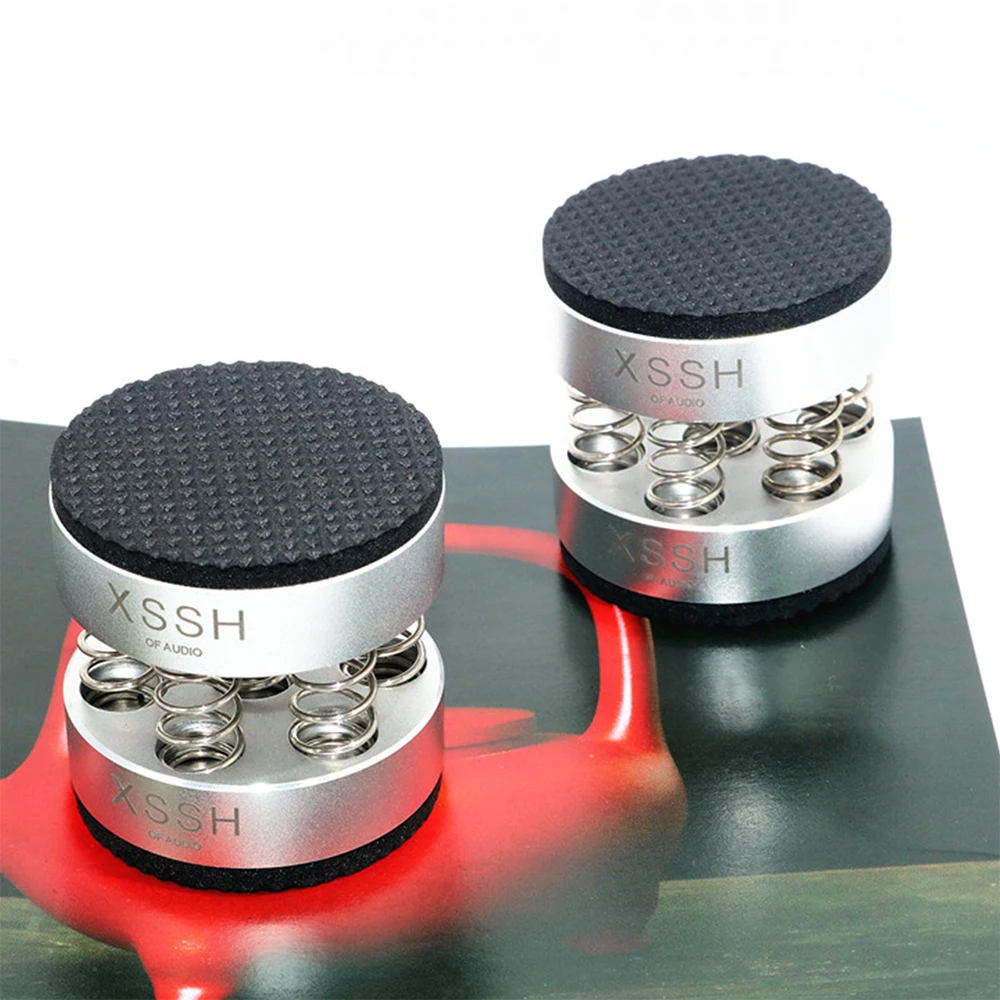 Black Silver Hifi Shock Spikes Upgrade Xssh Audiophile Speaker Spike Audio Cd Amplificatore Spring Damping Stand Pad Isolamento Piedi