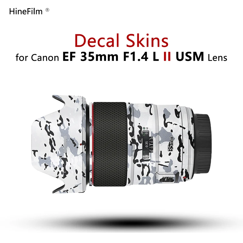 Per Canon Ef35 F1.4 Ii Lens Sticker Lens Wrap Cover Skin Per Canon Ef 35Mm F1.4L Ii Usm Lens Decal Anti-Scratch Protector Coat