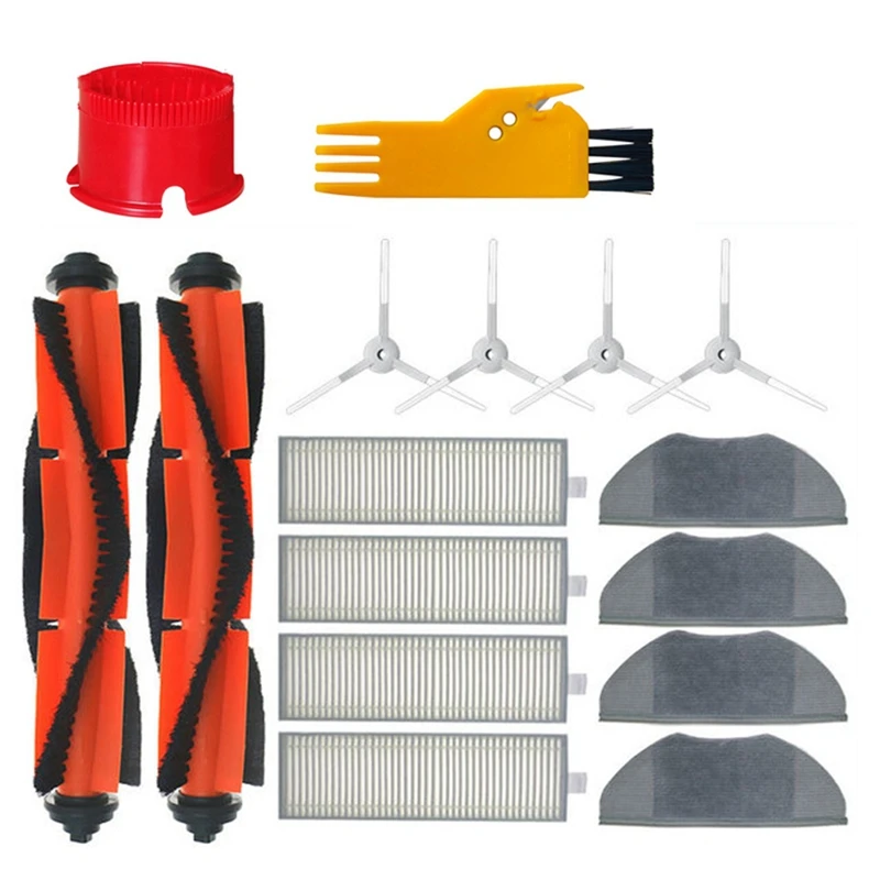 1Set Per Xiaomi G1 Mi Robot Vacuum-Mop Essential Main Side Brush Mop Cloths Parts Parts Robot Aspirapolvere Accessori