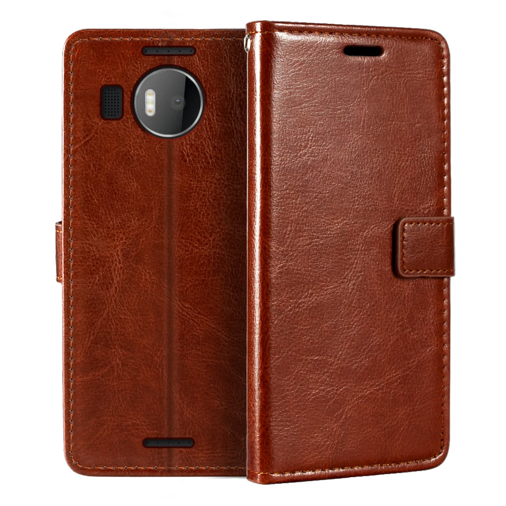 Custodia Per Microsoft Lumia 950 Xl Portafoglio Custodia Magnetica Premium Cover Con Porta Carte E Cavalletto Per Microsoft Lumia 950 Xl