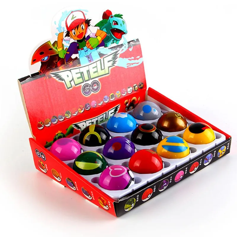 Takara Tomy 12 Pz/Set Pikachu Pokeball Set Pokeball Toy Anime Figure Pokemon Fatto A Mano Monster Pokeball Regalo Per Bambini