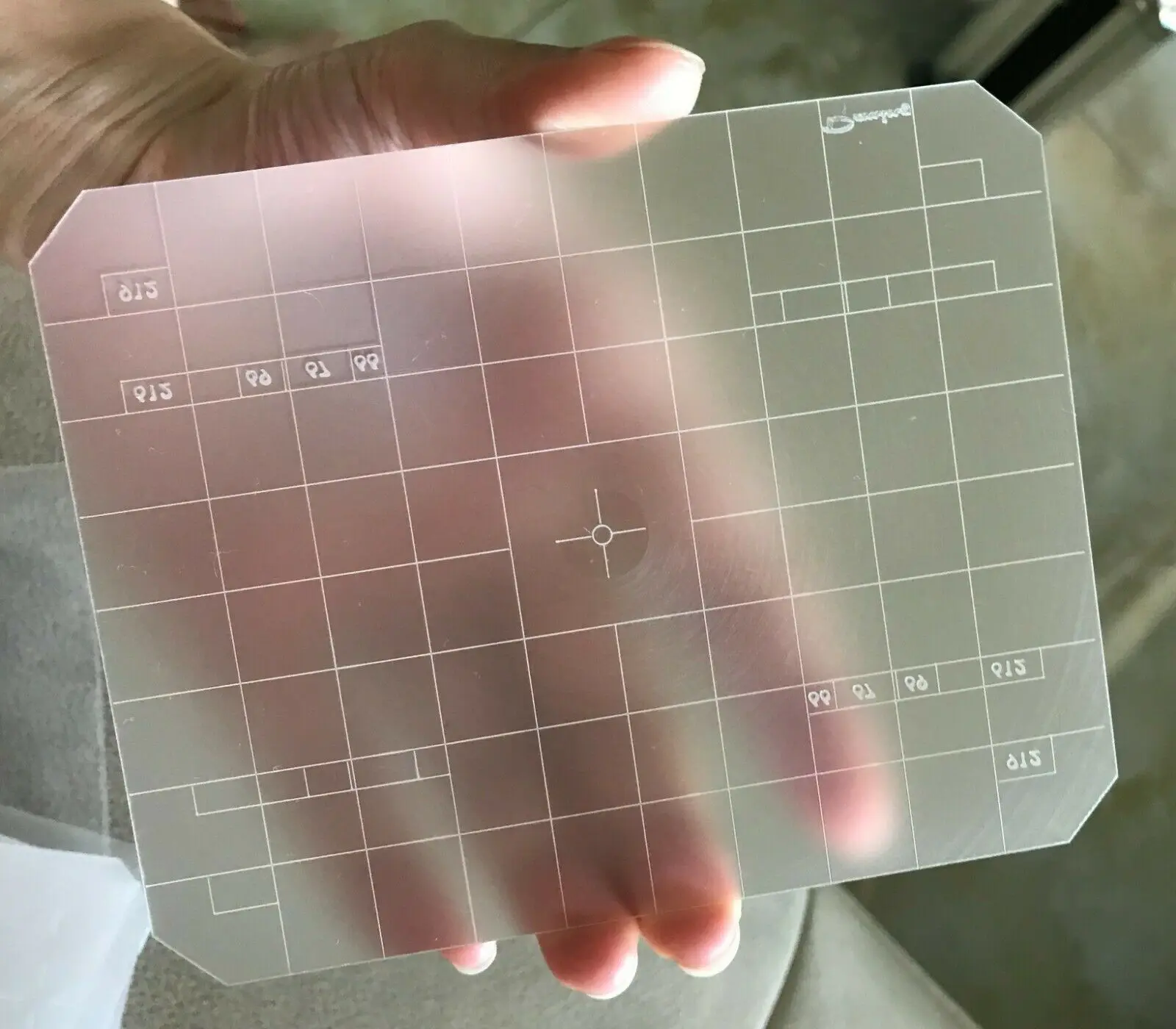 2 In1 Bright 4 X5 Grid Focusing Fresnel Screen F/ Wista Arca Cambo Arca Swiss 125 X101Mm