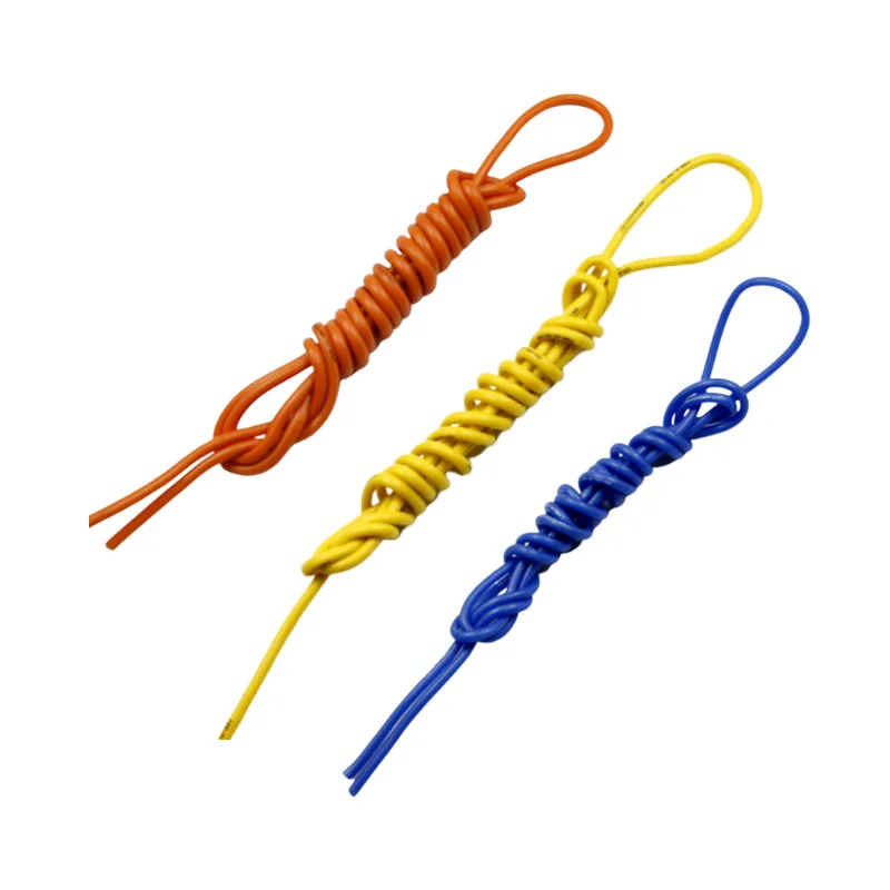 2 Pz/Lotto 18 # Awg Heatproof Silicone Morbido Gel Di Silice Wire Connect Cable 1 M 100 Cm 18 Awg Colore Blu Per Rc Barca Elicottero Auto