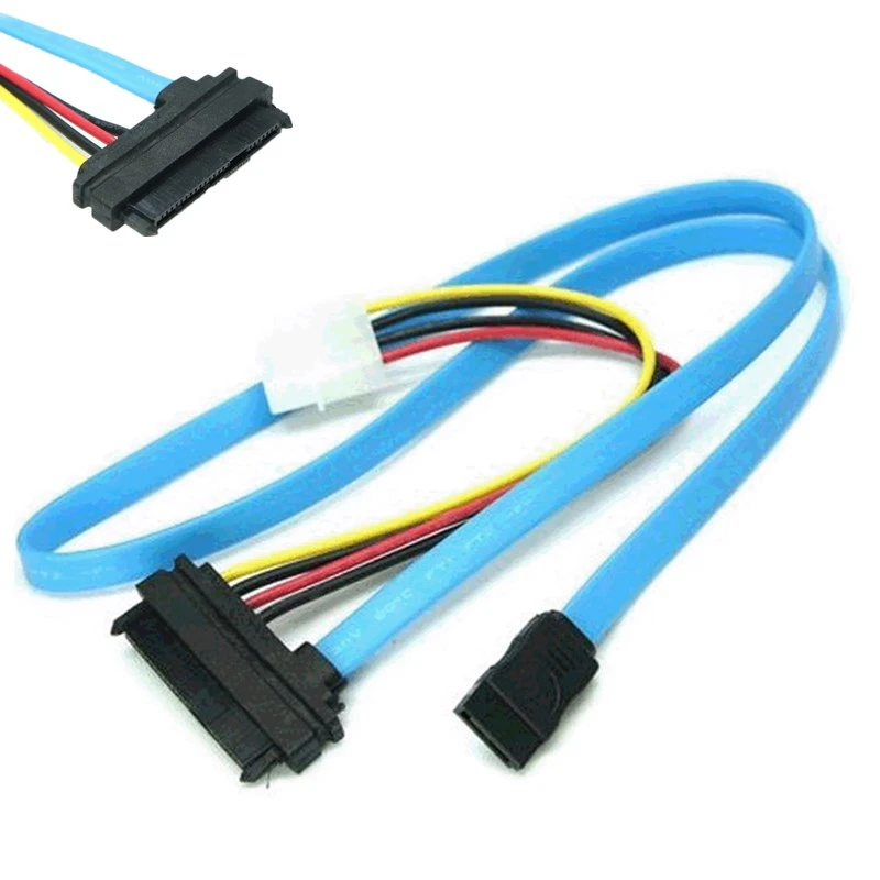 Circa 70 Cm Cavo Adattatore Disco Rigido Sas Connessione Seriale Scsi Sff-8482 A Sata Hdd Cavo Adattatore Disco Rigido Blu