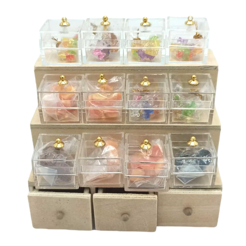 Mini Doll House Supermercato Dolci Espositore Scatola Di Caramelle Armadio Per Ob11 Barbie Doll Blythe Accessori