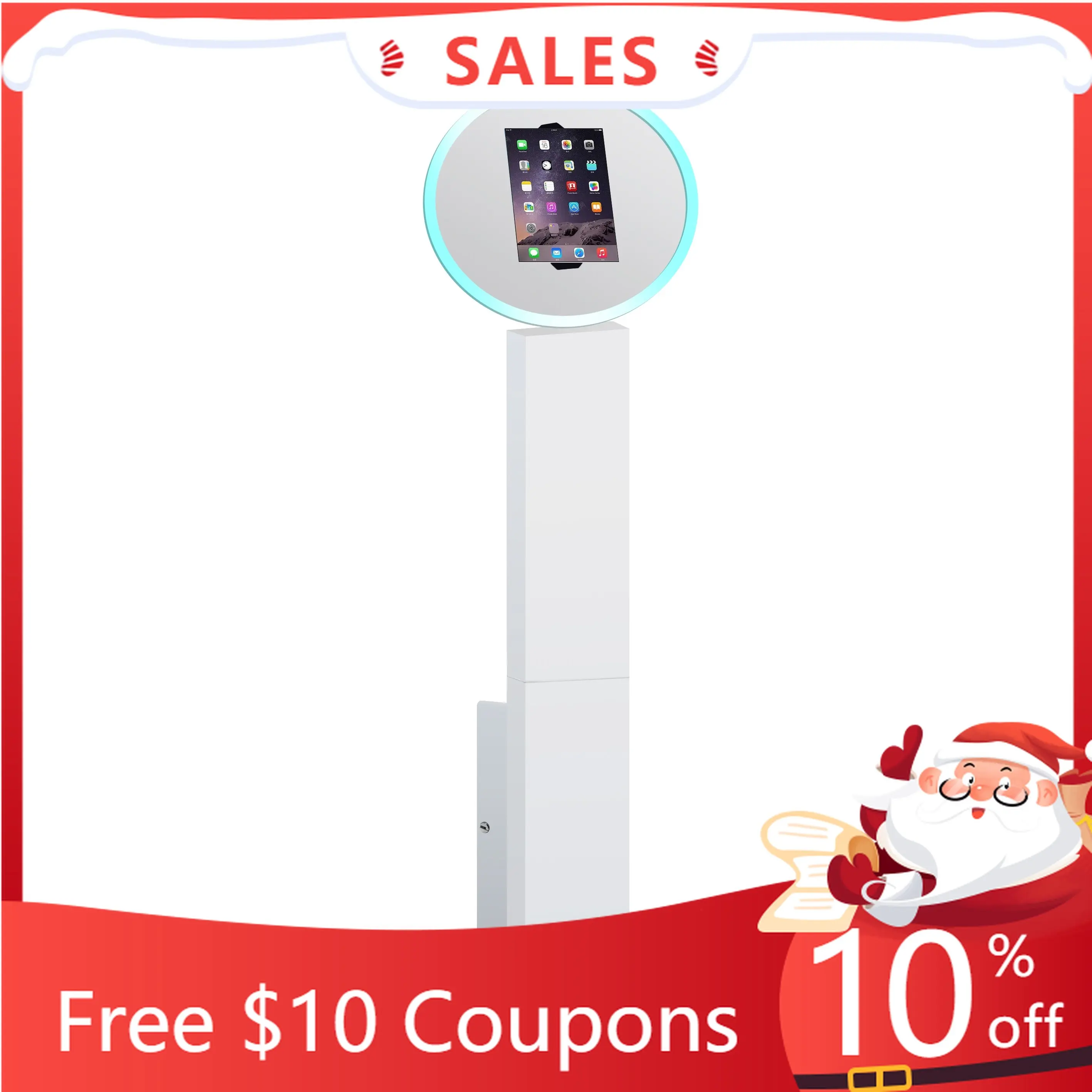 Portatile Ipad Photobooth Machine Wedding Party Event Booth Shell Air Pro Selfie Con Luce Ad Anello A Led