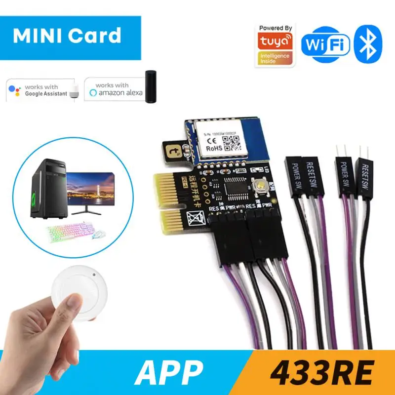 Tuya Smart Computer Wifi Remote Boot Pc Scheda Di Avvio Telependolarismo Pice Power On Work Con Alexa Google Home Ewelink Smart Life