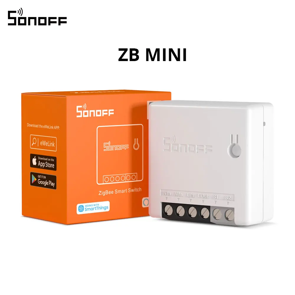 Sonoff Zbmini Zigbee 3.0 Interruttore Timer Smart Switch Bidirezionale Smart Home Funziona Con Smartthings Alexa Google Home E-Welink