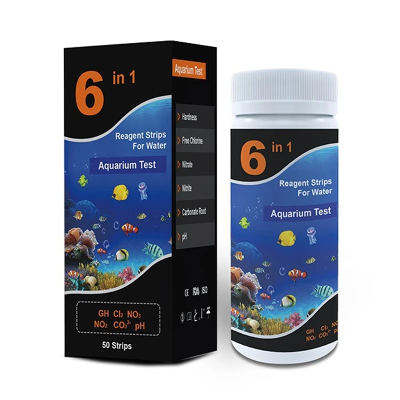 6 In 1 Per Nitrati Nitriti Ph Cloro Residuo Durezza Totale Strisce Alka Totali