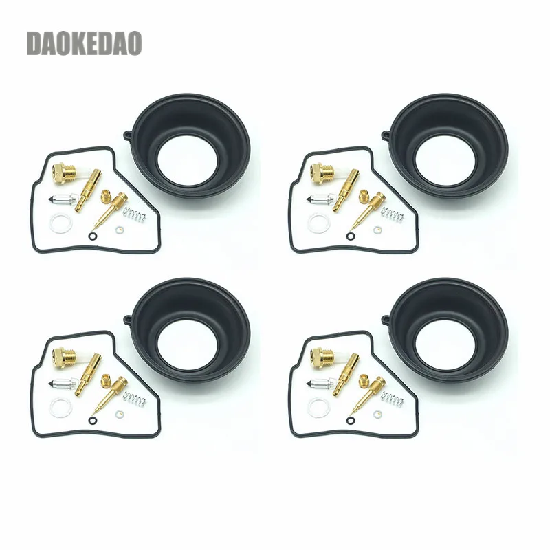 4 Kit Di Riparazione Carburatore Membrane Sottovuoto Per Honda Vf500C V30 Magna Vf500F Interceptor Vf500 Vf 500 C F Per Keihin Cv Carb Jets